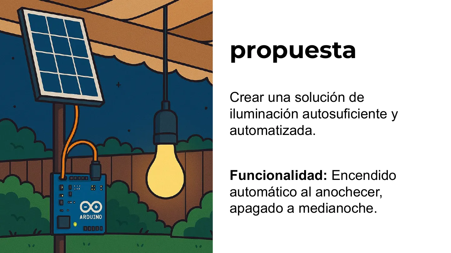 Lámpara Autosuficiente con Energía Solar — diapositiva 3