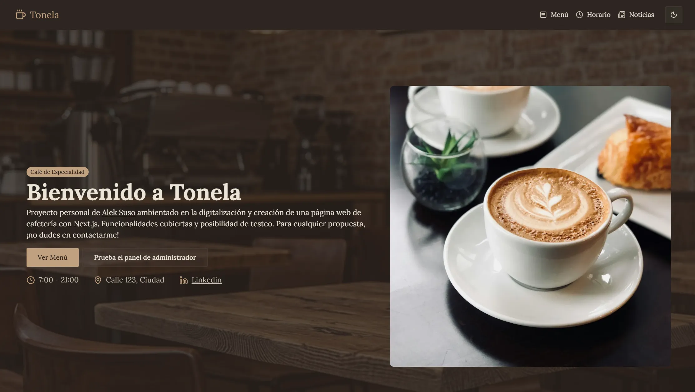Tonela: Plataforma Web de Cafetería